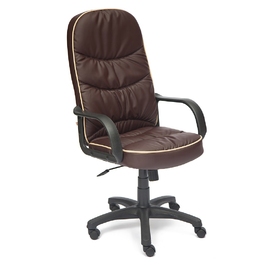 Кресло офисное «Поло» (Polo) (Искусств. коричневая кожа)